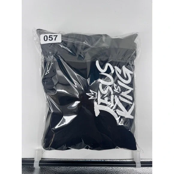 Gods Love Overcomes Jesus is King Black Hoodie Sweatshirt 2X - Picture 7 of 7